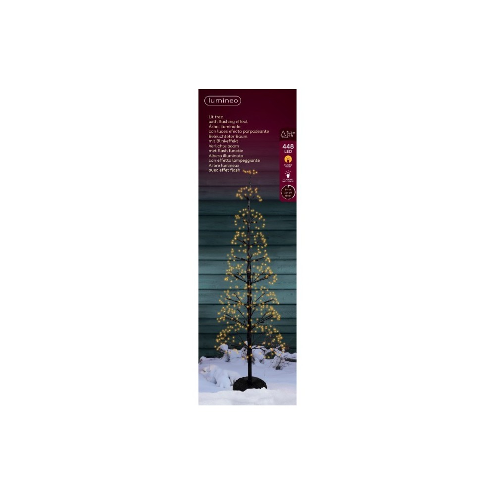 ALBERO NERO 448 LED H.120